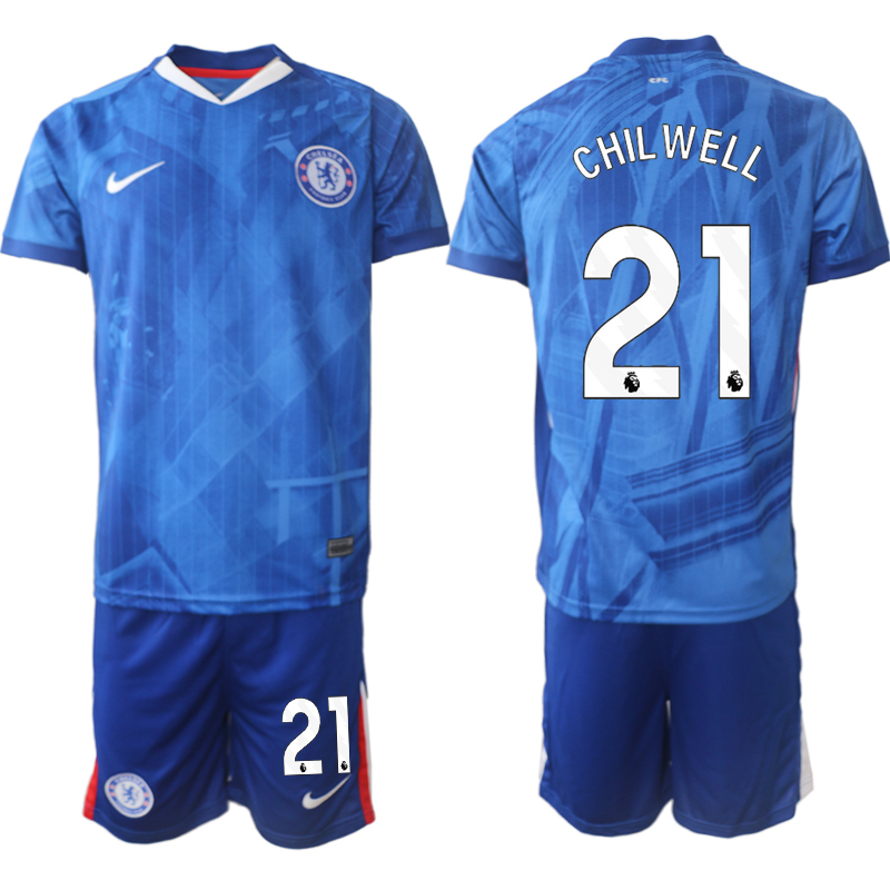 Men 2025-2026 Club Chelsea FC home Blue 21 Soccer Jersey